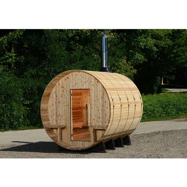 Almost Heaven Grandview 6 Person Canopy Barrel Sauna Fir,Rustic Cedar,Onyx - Stained Southern Pine Almost Heaven Sauna Barrel_Canopy_Grandview_wood_Burn_1024x1024_2x_f9189abf-20fe-4ee7-ab2c-bc0fc1b5432d.jpg