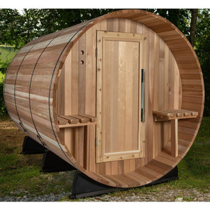 Almost Heaven Huntington 6 Person Canopy Barrel Sauna Rustic Cedar,Onyx - Stained Southern Pine Almost Heaven Sauna Barrel_Canopy_Huntington_wood_Door_1024x1024_2x_85a6b21e-4008-4904-803f-15cf3d20c429.jpg