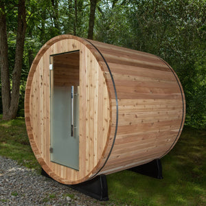 Almost Heaven Watoga 6x5 Classic Barrel Sauna (4-Person) Rustic Cedar,Onyx - Stained Southern Pine Almost Heaven Sauna Barrel_Classic_Watoga_faded_glass_1024x1024_2x_27ce27f0-4ad3-4582-a0ba-ff56be4aad85.jpg