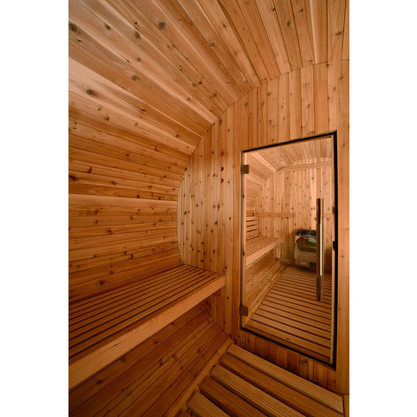 Almost Heaven Saunas Shenandoah 6 Person Barrel Sauna with Changing Room Rustic Cedar,Onyx - Stained Southern Pine Almost Heaven Sauna Barrel_Shenendoah_entry_2_1024x1024_2x_1f6b5d5a-cee6-48bc-881a-36f4fd295fcf.jpg