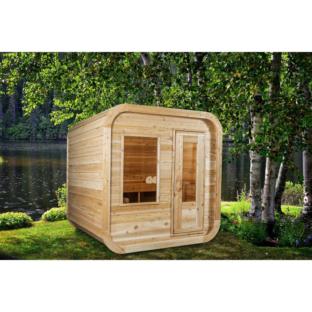 Dundalk Luna Outdoor Sauna 7' x 7' – Finnish Sauna Builders