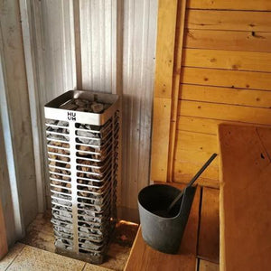 HUUM STEEL 10.5kW Electric Sauna Heater(353-600cf) 240V 1PH / 353 to 600 cubic feet HUUM HUUM_Steel_Heater_Installed_3.jpg