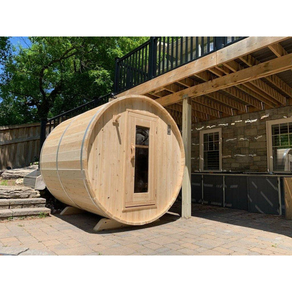 Dundalk Harmony Barrel Sauna 6'6" x 6'6" Dundalk LeisureCraft IMG_6380.jpg