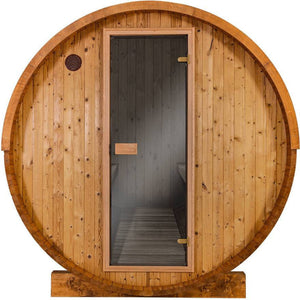 Thermory Barrel Sauna 63 DIY Kit 6 Person Sauna Builder Thermally Modified Spruce Thermory No63-front_c0693bc3-a3a0-4f79-bb1a-1d314b541d28.jpg
