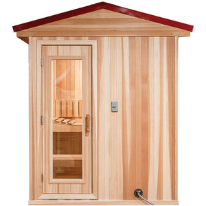Finnish Sauna Builders 6' x 8' x 7' Pre-Built Outdoor Sauna Kit with A-Frame Cedar Shake Roof Option 1 / Without Floor,Option 1 / With Floor,Option 2 / Without Floor,Option 2 / With Floor,Option 3 / Without Floor,Option 3 / With Floor,Option 4 / Without Floor,Option 4 / With Floor,Option 5 / Without Floor,Option 5 / With Floor,Option 6 / Without Floor,Option 6 / With Floor,Custom Option + $500.00 / Without Floor,Custom Option + $500.00 / With Floor Finnish Sauna Builders Outdoor-Sauna_7e0c1780-9498-454a-a42