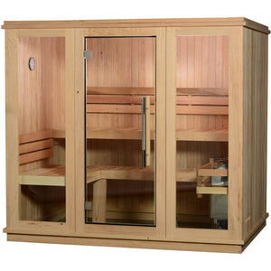 Almost Heaven Bridgeport 6 Person Indoor Sauna Respite Series Rustic Cedar,Fir Almost Heaven Sauna Respite_Bridgeport_white_BG_1024x1024_2x_1462a34c-f6a4-4c32-8102-fb75f30ec277.jpg