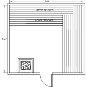 Finnish Sauna Builders 11' x 12' x 7' Pre-Cut Sauna Kit Option 3 / 7 Foot Tall / No Backrest,Option 3 / 7 Foot Tall / Backrest + $514.80,Option 3 / 8 Foot Tall + $652.74 / No Backrest,Option 3 / 8 Foot Tall + $652.74 / Backrest + $514.80 Finnish Sauna Builders ScreenShot2022-09-30at11.43.47AM.png