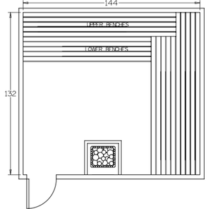 Finnish Sauna Builders 11' x 12' x 7' Pre-Cut Sauna Kit Option 6 / 7 Foot Tall / No Backrest,Option 6 / 7 Foot Tall / Backrest + $514.80,Option 6 / 8 Foot Tall + $652.74 / No Backrest,Option 6 / 8 Foot Tall + $652.74 / Backrest + $514.80 Finnish Sauna Builders ScreenShot2022-09-30at11.44.18AM.png
