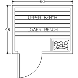 Finnish Sauna Builders 4' x 5' x 7' Pre-Built Indoor Sauna Kit Clear Cedar / Option 4 Finnish Sauna Builders ScreenShot2022-10-04at10.05.57AM.png