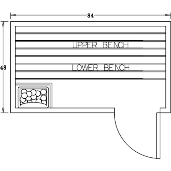 Finnish Sauna Builders 4' x 7' x 7' Pre-Built Indoor Sauna Kit Clear Cedar / Option 1 Finnish Sauna Builders ScreenShot2022-10-04at10.17.45AM.png