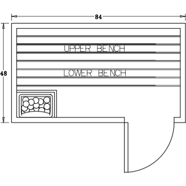 Finnish Sauna Builders 4' x 7' x 7' Pre-Built Indoor Sauna Kit Clear Cedar / Option 2 Finnish Sauna Builders ScreenShot2022-10-04at10.17.50AM.png