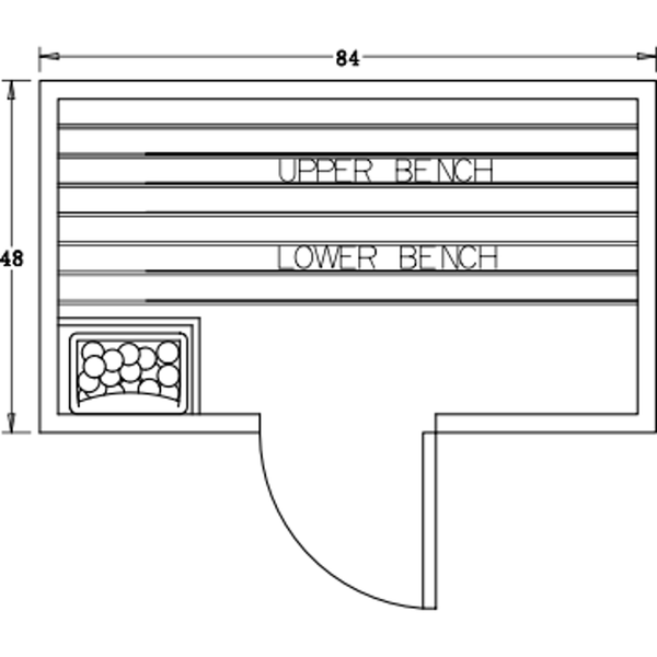 Finnish Sauna Builders 4' x 7' x 7' Pre-Built Indoor Sauna Kit Clear Cedar / Option 3 Finnish Sauna Builders ScreenShot2022-10-04at10.17.56AM.png