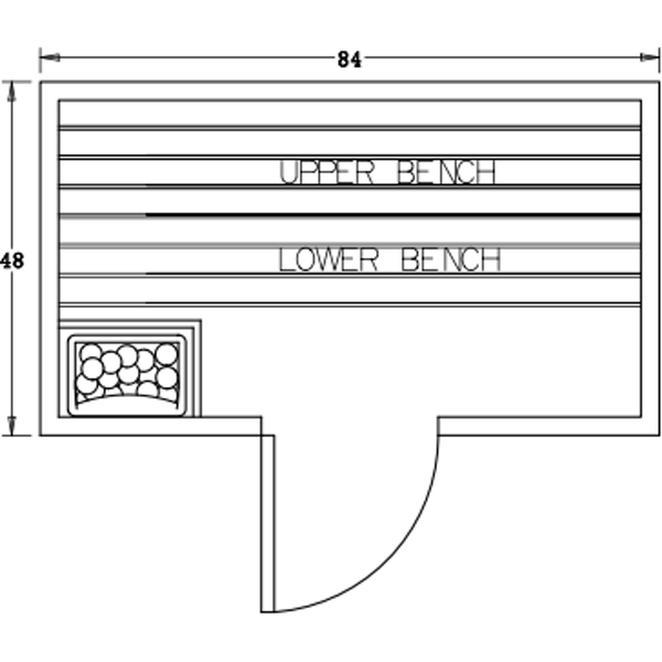 Finnish Sauna Builders 4' x 7' x 7' Pre-Built Indoor Sauna Kit Clear Cedar / Option 4 Finnish Sauna Builders ScreenShot2022-10-04at10.18.01AM.png