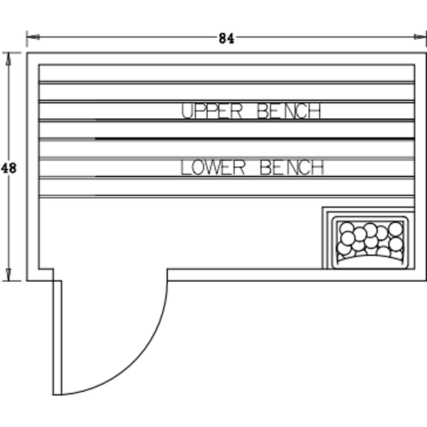 Finnish Sauna Builders 4' x 7' x 7' Pre-Built Indoor Sauna Kit Clear Cedar / Option 6 Finnish Sauna Builders ScreenShot2022-10-04at10.18.15AM.png