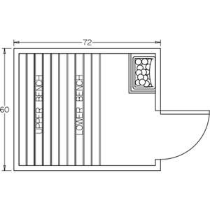 Finnish Sauna Builders 5' x 6' x 7' Pre-Built Indoor Sauna Kit Clear Cedar / Option 3 Finnish Sauna Builders ScreenShot2022-10-04at10.37.39AM.png