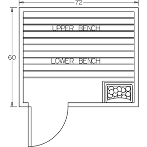 Finnish Sauna Builders 5' x 6' x 7' Pre-Built Indoor Sauna Kit Clear Cedar / Option 8 Finnish Sauna Builders ScreenShot2022-10-04at10.38.20AM.png