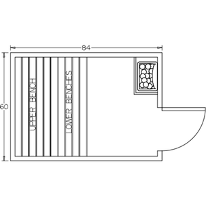 Finnish Sauna Builders 5' x 7' x 7' Pre-Built Indoor Sauna Kit Clear Cedar / Option 3 Finnish Sauna Builders ScreenShot2022-10-04at10.47.26AM.png