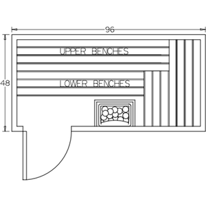 Finnish Sauna Builders 4' x 8' x 7' Pre-Built Indoor Sauna Kit Clear Cedar / Option 6 Finnish Sauna Builders ScreenShot2022-10-04at10.54.04AM.png
