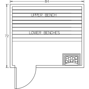 Finnish Sauna Builders 6' x 7' x 7' Pre-Built Indoor Sauna Kit Clear Cedar / Option 6 Finnish Sauna Builders ScreenShot2022-10-04at11.13.52AM.png