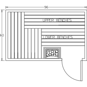 Finnish Sauna Builders 5' x 8' x 7' Pre-Built Indoor Sauna Kit Clear Cedar / Option 1 Finnish Sauna Builders ScreenShot2022-10-04at12.50.31PM.png