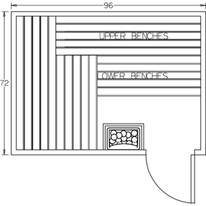 Finnish Sauna Builders 6' x 8' x 7' Pre-Built Indoor Sauna Kit Clear Cedar / Option 1 Finnish Sauna Builders ScreenShot2022-10-04at3.40.59PM.png