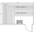 Image for Finnish Sauna Builders 6' x 9' x 7' Pre-Built Indoor Sauna Kit