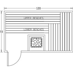 Finnish Sauna Builders 6' x 10' x 7' Pre-Built Indoor Sauna Kit Clear Cedar / Option 6 Finnish Sauna Builders ScreenShot2022-10-04at4.42.12PM.png