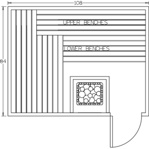 Finnish Sauna Builders 7' x 9' x 7' Pre-Built Indoor Sauna Kit Clear Cedar / Option 2 Finnish Sauna Builders ScreenShot2022-10-04at4.46.18PM.png