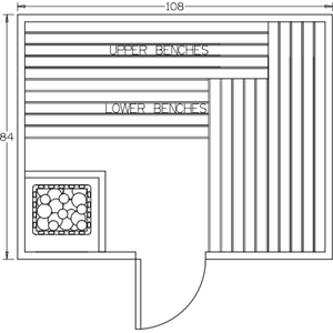 Finnish Sauna Builders 7' x 9' x 7' Pre-Built Indoor Sauna Kit Clear Cedar / Option 4 Finnish Sauna Builders ScreenShot2022-10-04at4.46.41PM.png