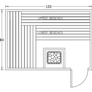 Finnish Sauna Builders 7' x 10' x 7' Pre-Built Indoor Sauna Kit Clear Cedar / Option 2 Finnish Sauna Builders ScreenShot2022-10-04at5.01.33PM.png