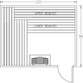 Image for Finnish Sauna Builders 8' x 10' x 7' Pre-Built Indoor Sauna Kit