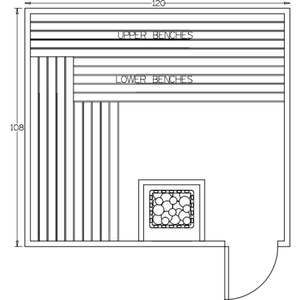 Finnish Sauna Builders 9' x 10' x 7' Pre-Built Indoor Sauna Kit Clear Cedar / Option 2 Finnish Sauna Builders ScreenShot2022-10-05at2.46.50PM.png