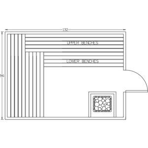 Finnish Sauna Builders 8' x 11' x 7' Pre-Built Indoor Sauna Kit Clear Cedar / Option 3 Finnish Sauna Builders ScreenShot2022-10-05at2.59.27PM.png