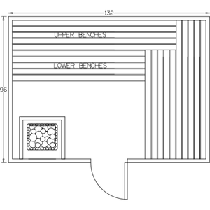 Finnish Sauna Builders 8' x 11' x 7' Pre-Built Indoor Sauna Kit Clear Cedar / Option 8 Finnish Sauna Builders ScreenShot2022-10-05at3.03.59PM.png