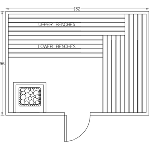 Finnish Sauna Builders 8' x 11' x 7' Pre-Built Indoor Sauna Kit Clear Cedar / Option 9 Finnish Sauna Builders ScreenShot2022-10-05at3.04.09PM.png