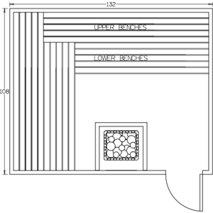 Finnish Sauna Builders 9' x 11' x 7' Pre-Built Indoor Sauna Kit Clear Cedar / Option 7 Finnish Sauna Builders ScreenShot2022-10-05at4.00.04PM.png