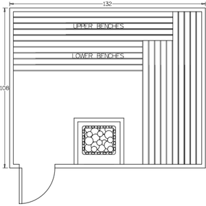 Finnish Sauna Builders 9' x 11' x 7' Pre-Built Indoor Sauna Kit Clear Cedar / Option 12 Finnish Sauna Builders ScreenShot2022-10-05at4.00.50PM.png