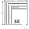 Image for Finnish Sauna Builders 10' x 10' x 7' Pre-Built Indoor Sauna Kit