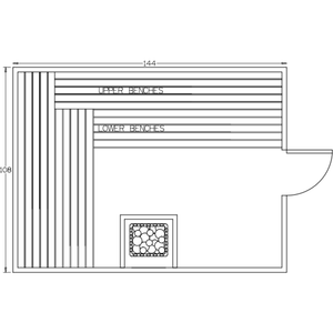 Finnish Sauna Builders 9' x 12' x 7' Pre-Built Indoor Sauna Kit Clear Cedar / Option 3 Finnish Sauna Builders ScreenShot2022-10-05at4.23.22PM.png