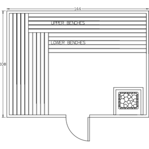 Finnish Sauna Builders 9' x 12' x 7' Pre-Built Indoor Sauna Kit Clear Cedar / Option 9 Finnish Sauna Builders ScreenShot2022-10-05at4.24.30PM.png
