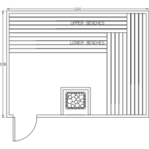 Finnish Sauna Builders 9' x 12' x 7' Pre-Built Indoor Sauna Kit Clear Cedar / Option 12 Finnish Sauna Builders ScreenShot2022-10-05at4.25.05PM.png