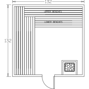 Finnish Sauna Builders 11' x 11' x 7' Pre-Built Indoor Sauna Kit Clear Cedar / Option 3 Finnish Sauna Builders ScreenShot2022-10-05at4.54.39PM.png