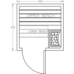 Finnish Sauna Builders 4' x 4' x 7' Pre-Built Outdoor Sauna Kit with A-Frame Cedar Shake Roof Option 3 / Without Floor,Option 3 / With Floor Finnish Sauna Builders ScreenShot2022-10-06at4.26.43PM.png