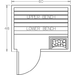 Finnish Sauna Builders 4' x 5' x 7' Pre-Built Outdoor Sauna Kit with A-Frame Cedar Shake Roof Option 4 / Without Floor,Option 4 / With Floor Finnish Sauna Builders ScreenShot2022-10-07at10.33.43AM.png