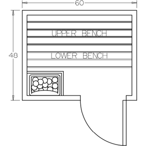 Finnish Sauna Builders 4' x 5' x 7' Pre-Built Outdoor Sauna Kit with Cedar Panelized Roof Option 1 / Without Floor,Option 1 / With Floor Finnish Sauna Builders ScreenShot2022-10-07at9.57.42AM.png