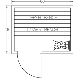Finnish Sauna Builders 4' x 5' x 7' Pre-Built Outdoor Sauna Kit with Cedar Panelized Roof Option 3 / Without Floor,Option 3 / With Floor Finnish Sauna Builders ScreenShot2022-10-07at9.57.50AM.png