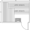Image for Finnish Sauna Builders 6' x 8' x 7' Pre-Built Outdoor Sauna Kit with Cedar Panelized Roof