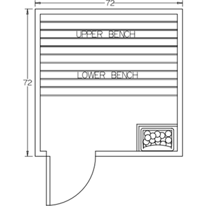 Finnish Sauna Builders 6' x 6' x 7' Pre-Built Outdoor Sauna Kit with A-Frame Cedar Shake Roof Option 6 / Without Floor,Option 6 / With Floor Finnish Sauna Builders ScreenShot2022-10-11at3.12.46PM.png