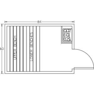 Finnish Sauna Builders 5' x 7' x 7' Pre-Built Outdoor Sauna Kit with Cedar Panelized Roof Option 4 / Without Floor,Option 4 / With Floor Finnish Sauna Builders ScreenShot2022-10-11at3.48.35PM.png