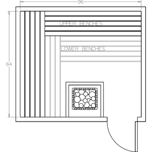 Finnish Sauna Builders 7' x 8' x 7' Pre-Cut Sauna Kit Option 1 / 7 Foot Tall / No Backrest,Option 1 / 7 Foot Tall / Backrest + $343.20,Option 1 / 8 Foot Tall + $425.70 / No Backrest,Option 1 / 8 Foot Tall + $425.70 / Backrest + $343.20 Finnish Sauna Builders Screenshot2022-09-28at1.18.20PM.png